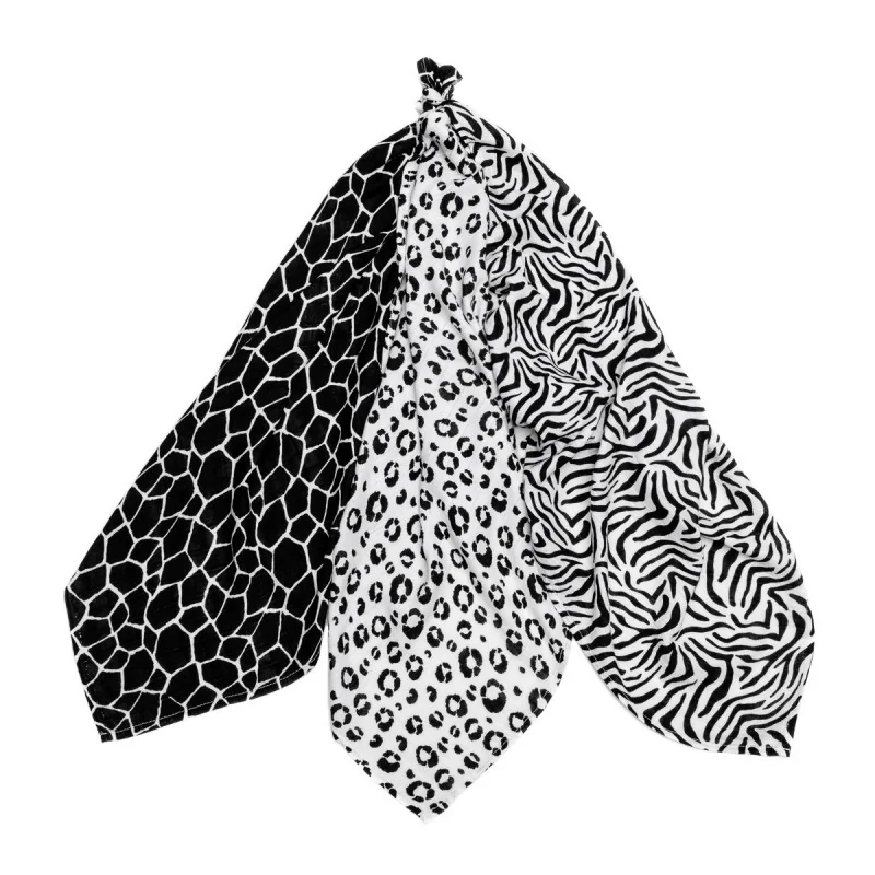 T-tomi Bambusové BIO pleny sada 3 ks Animal Skin