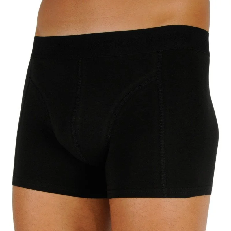 Jack and Jones 3PACK pánské boxerky černé (12127816 - black) XL