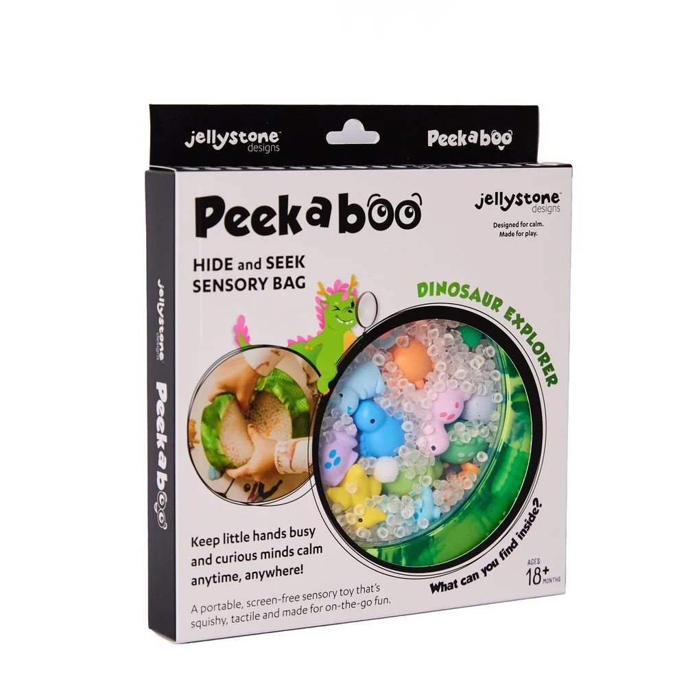Jellystone Designs Senzorický disk Peekaboo, dinosaur
