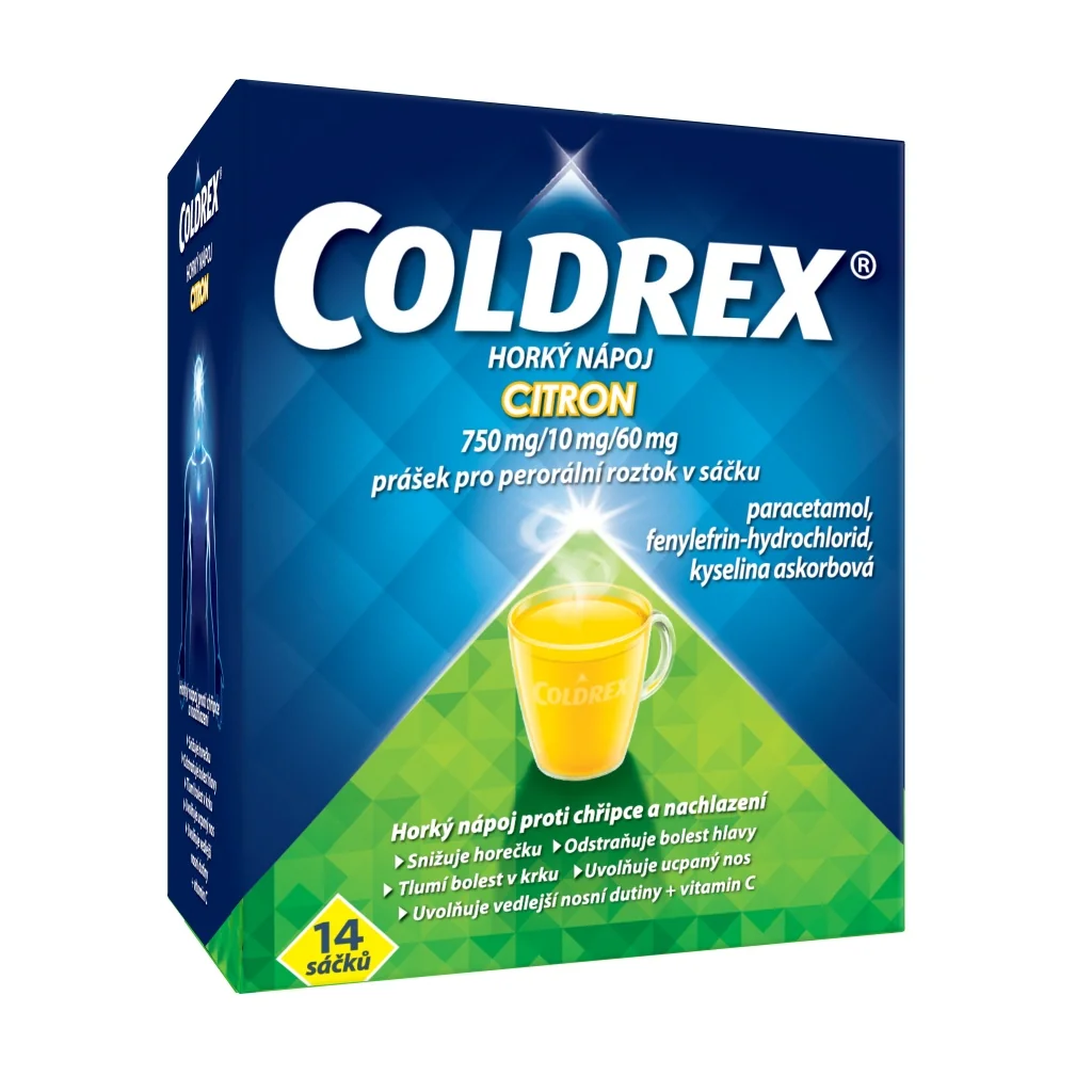 Coldrex Horký nápoj Citron 14 sáčků
