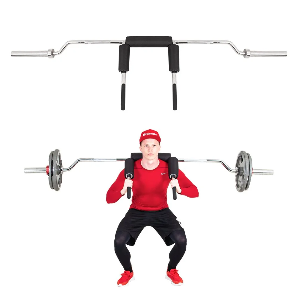 inSPORTline Olympijská hřídel na dřepy Barsap 220cm/50mm 22,5kg, do 317 kg, bez objímek