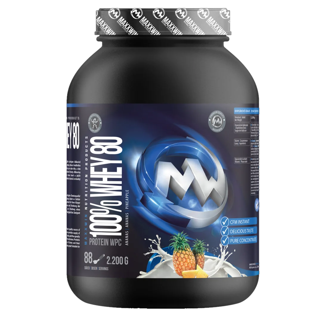 MAXXWIN 100% WHEY 80 900g - malina