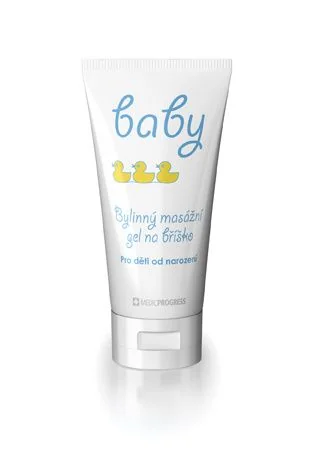 Baby Bylinný masážní gel na bříško 50 ml