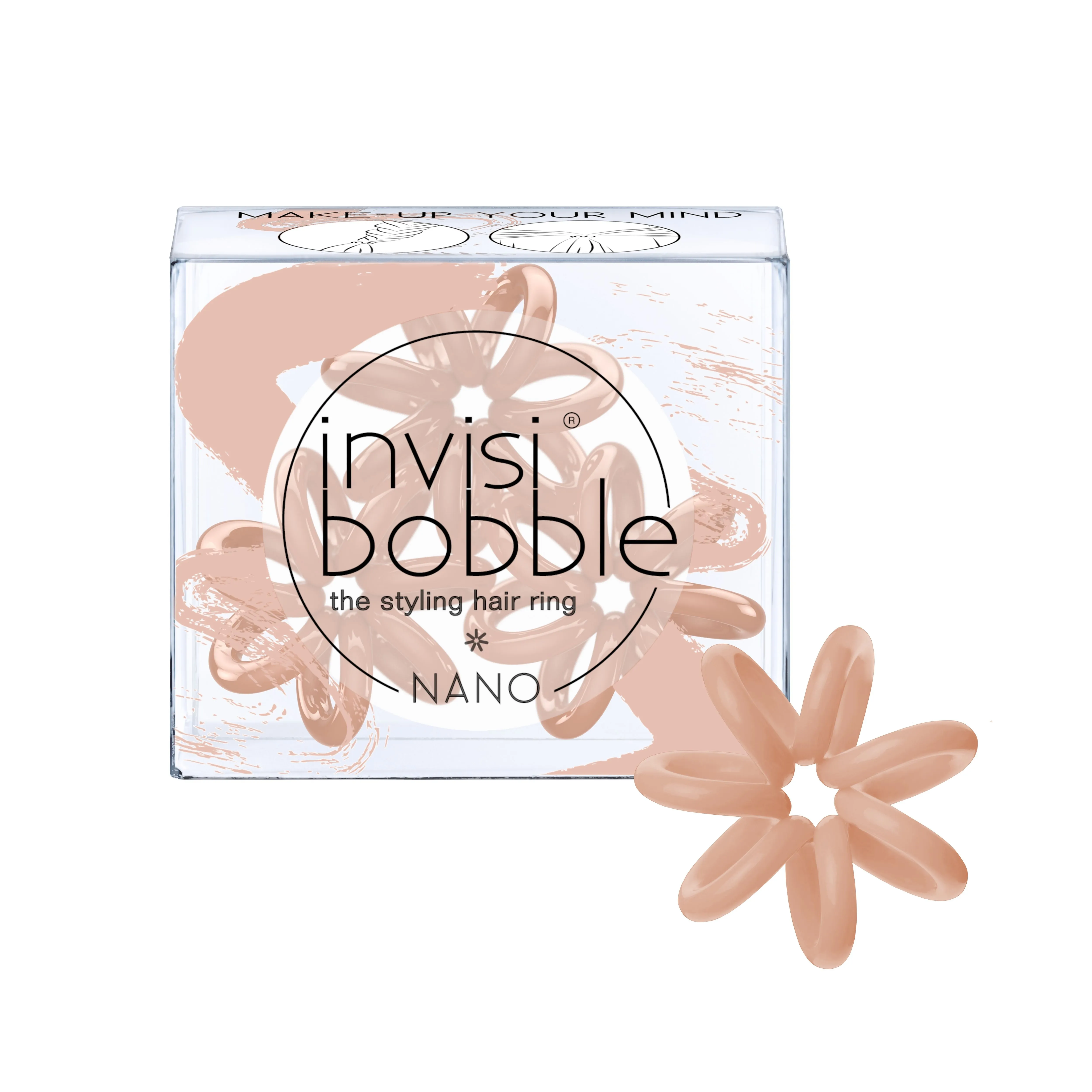 Invisibobble NANO BC Make-Up Your Mind krémově béžová gumička do vlasů 3ks