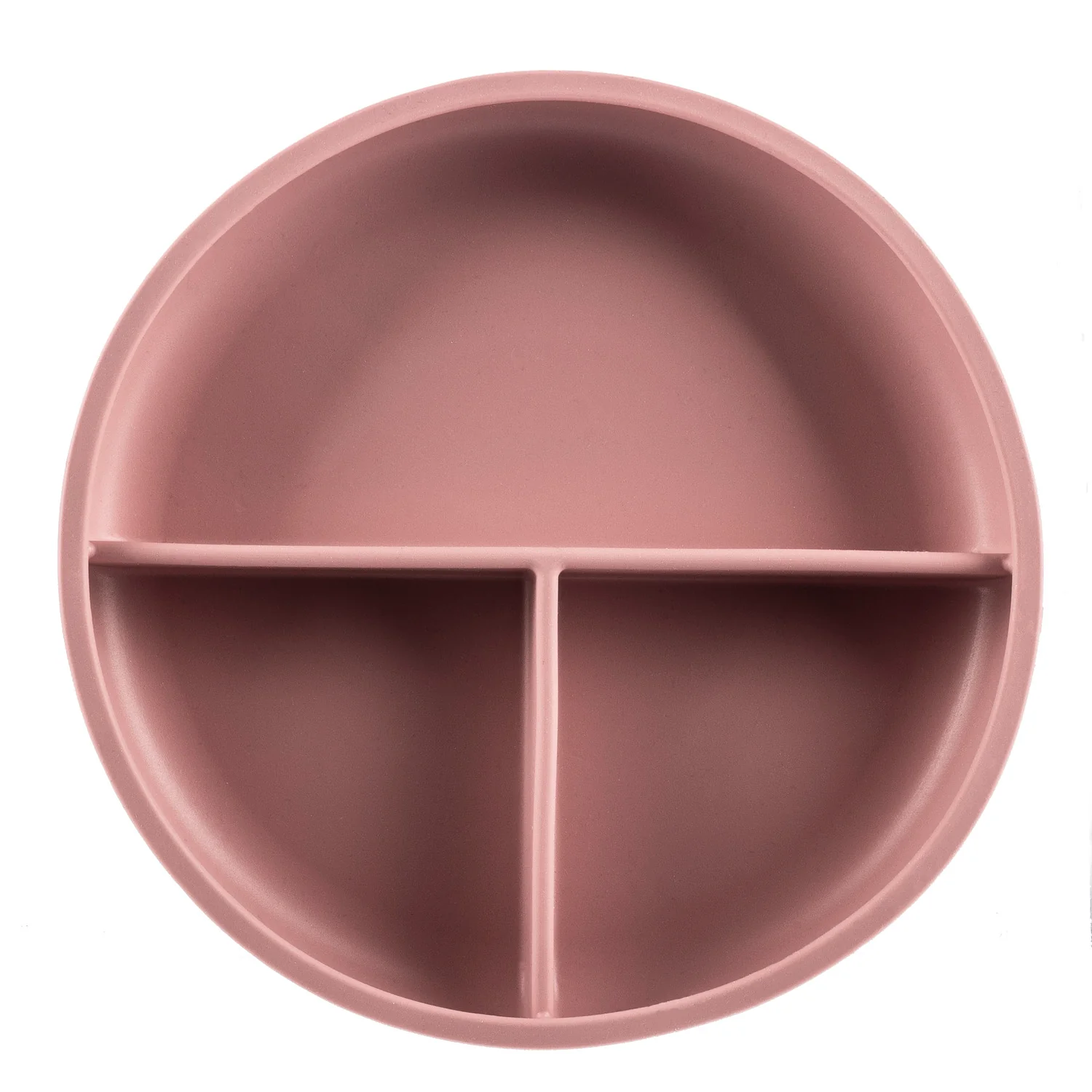 Zopa Silikonový dělený talířek s přísavkou, Old Pink 3