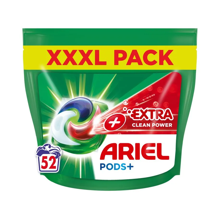 Ariel Extra Clean Prací kapsle 52 ks