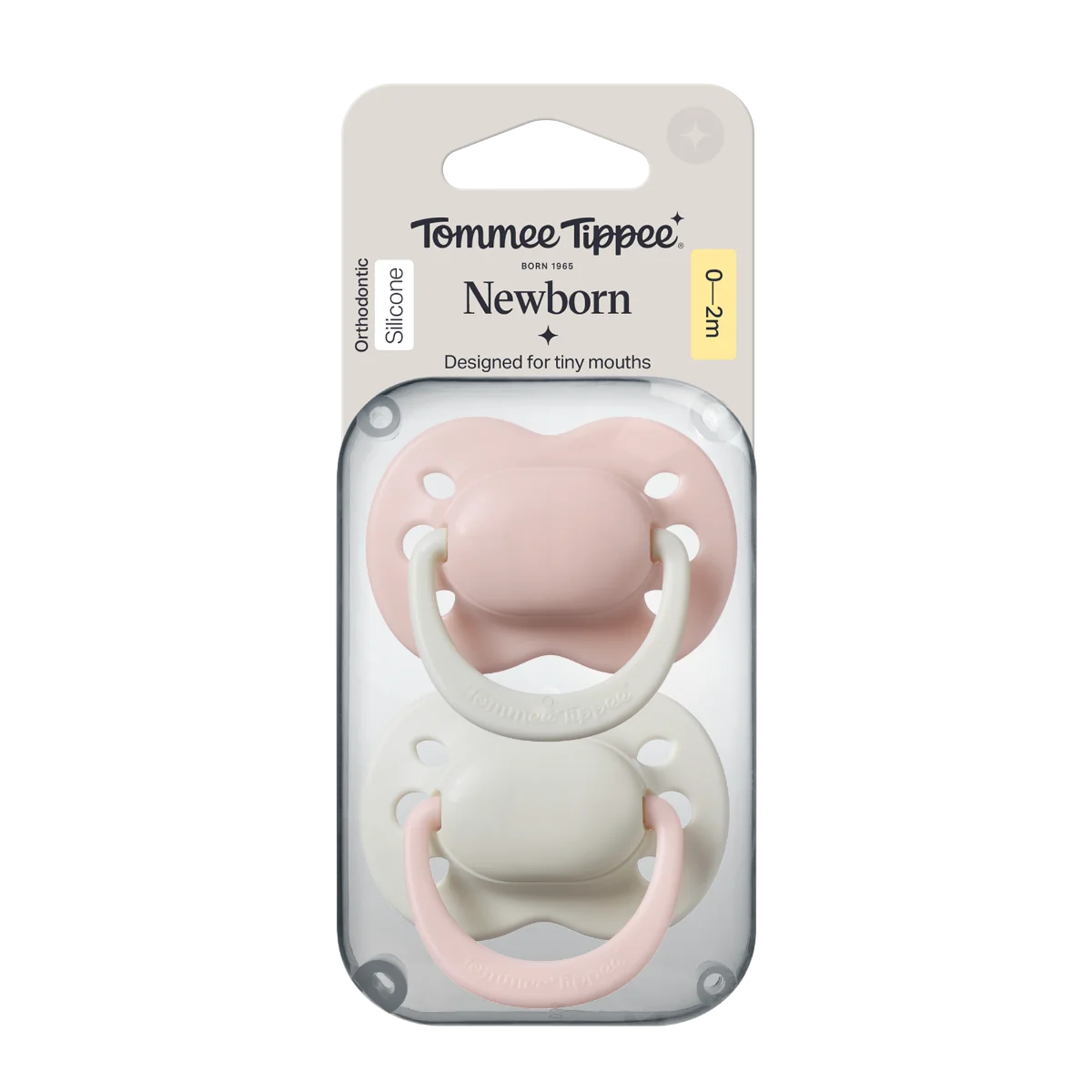 Tommee Tippee Silikonový dudlík Newborn Girl 0-2m 2 ks více barevných variant