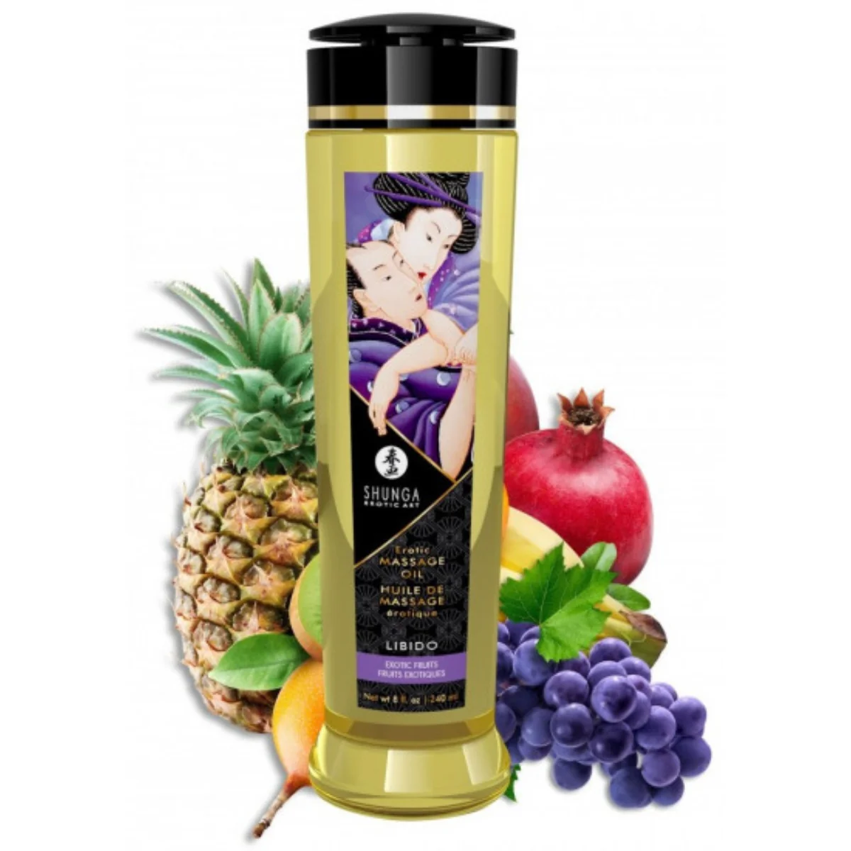 Shunga Libido masážní olej exotické ovoce (240 ml)