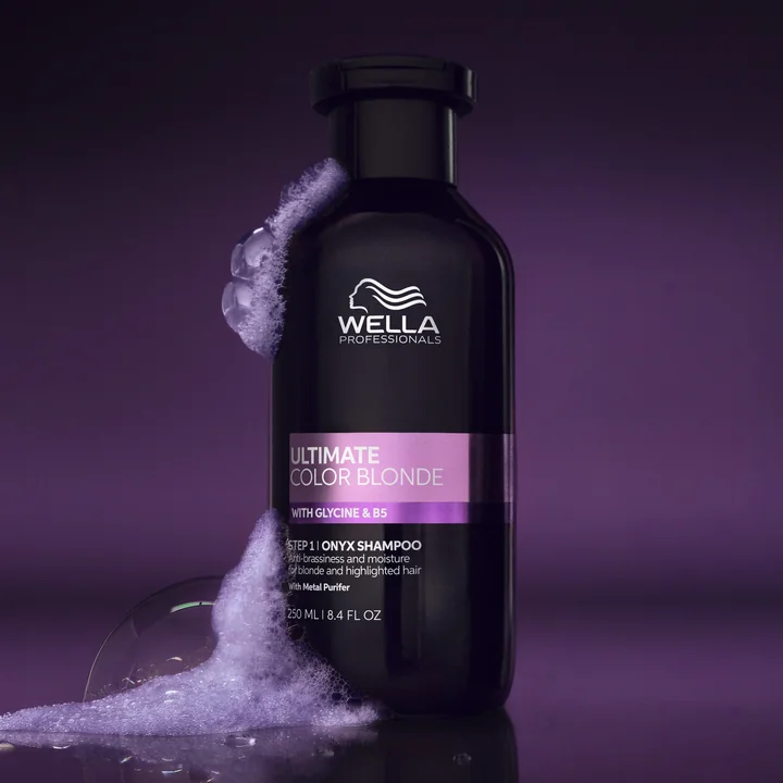 Wella Professionals Ultimate Color Blonde fialový šampon pro studenou blond 250 ml