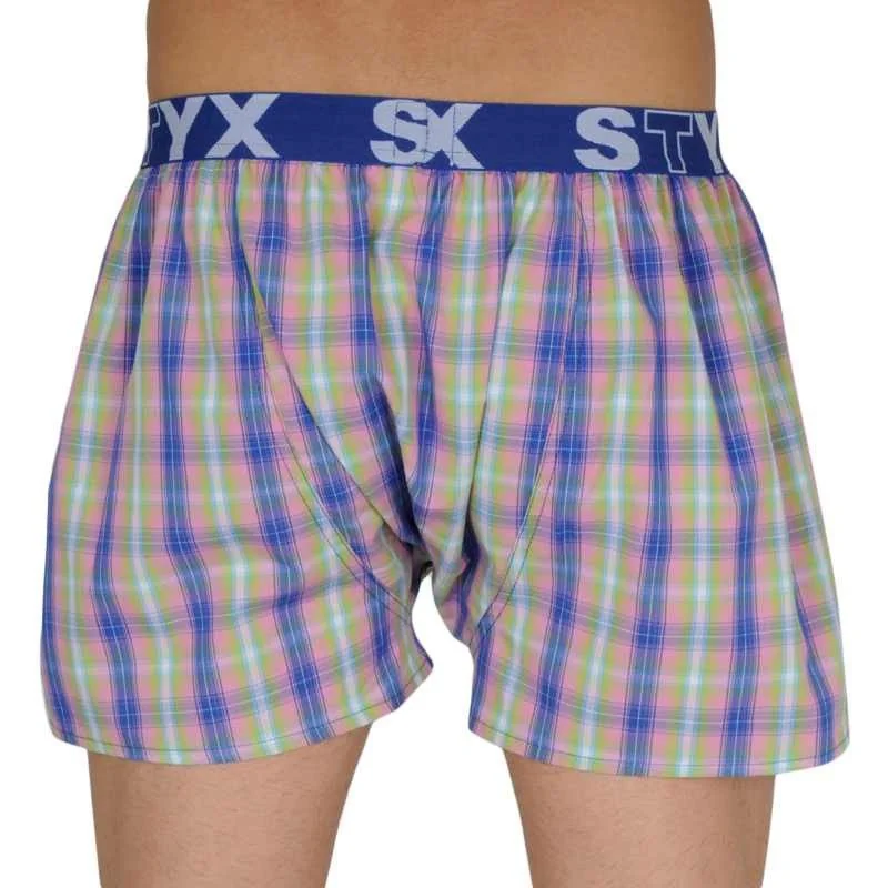 Styx Pánské trenky sportovní guma vícebarevné (B108) L