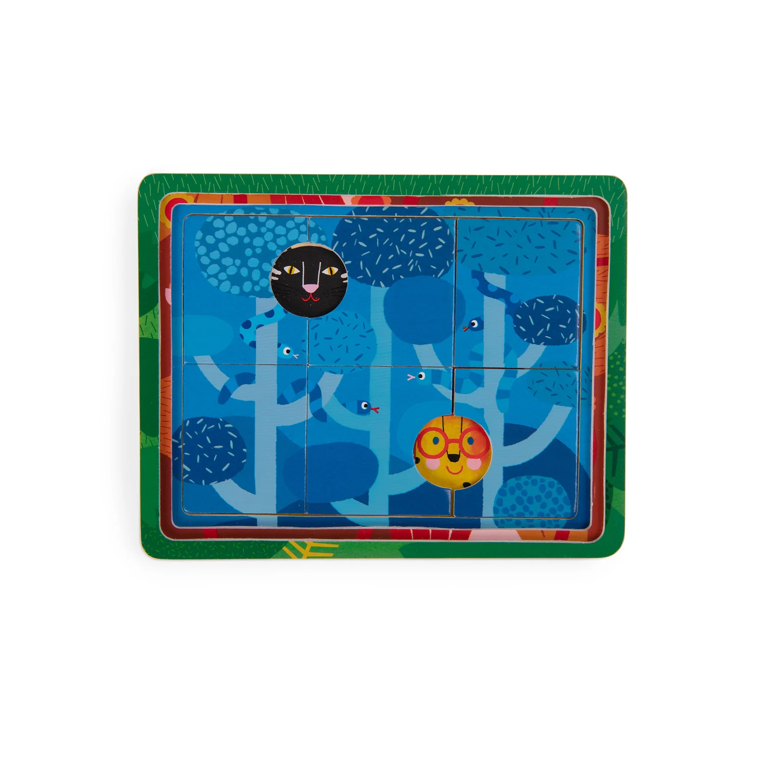 Moulin Roty Třívrstvé puzzle Džungle
