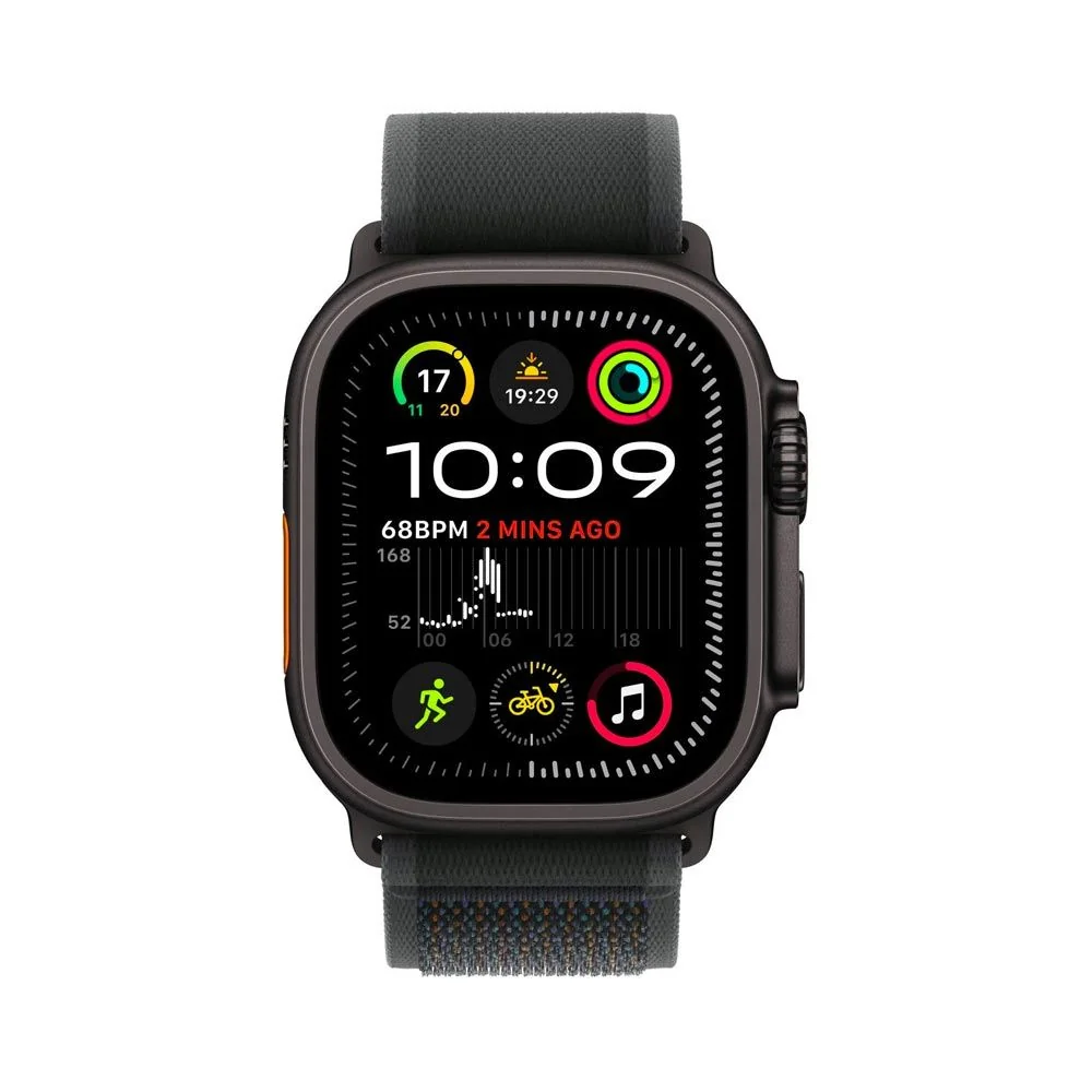 Apple Watch Ultra 2 49 mm M/L sport loop chytré hodinky black trail/titan