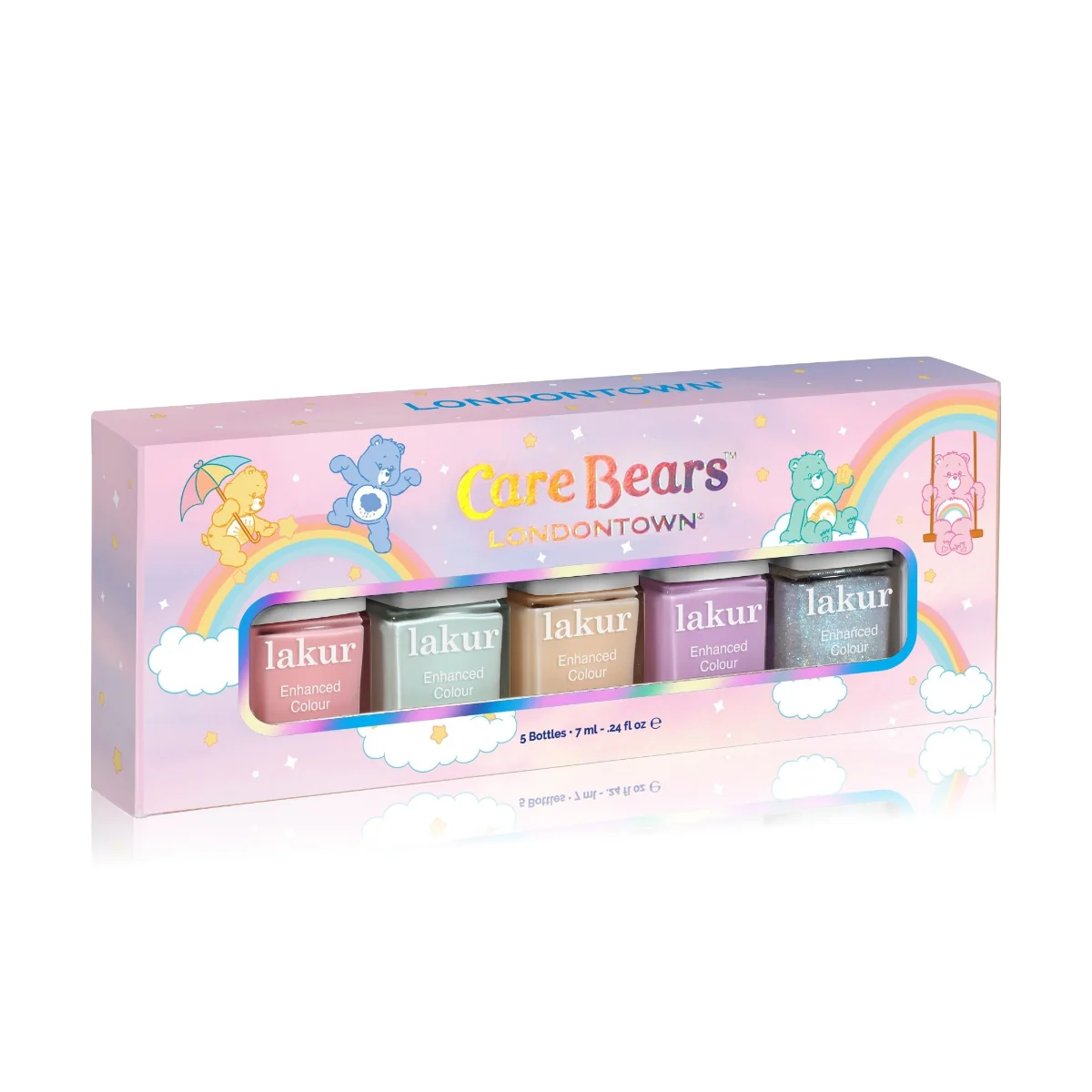 Londontown Care Bears Beary Polished Set miniatur laků na nehty 5 ks