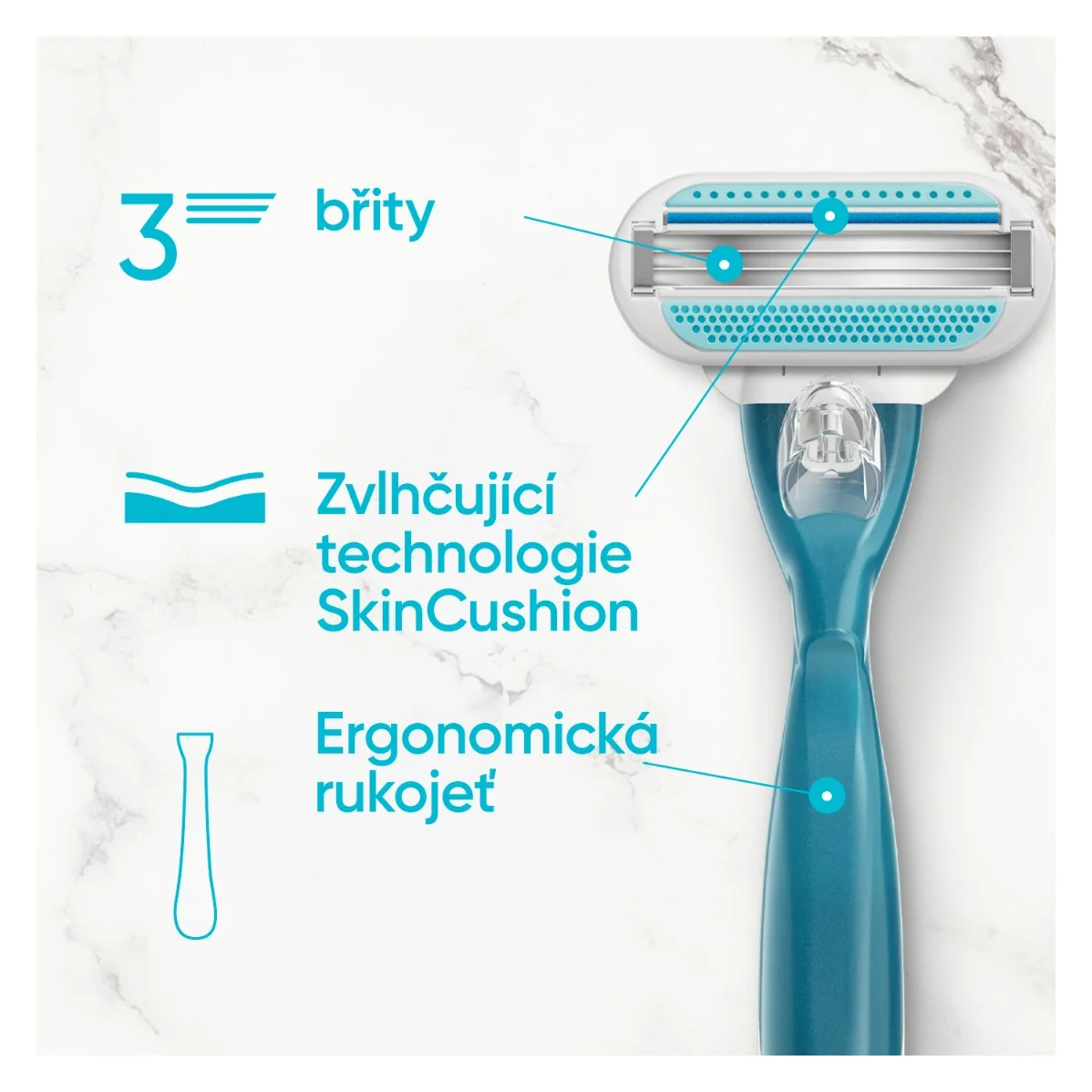 Gillette Venus Smooth holicí hlavice 8 ks