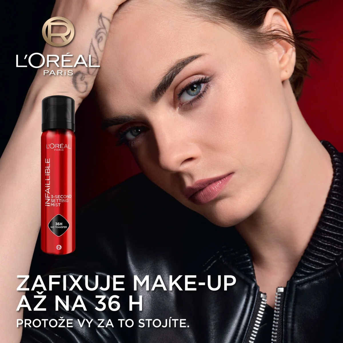 Loréal Paris Infaillible 3 Second Setting Mist fixační sprej 75 ml