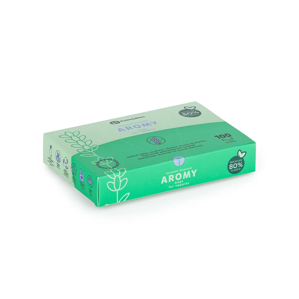 Petite&Mars Sáčky voňavé na pleny s úchyty Aromy 100 ks