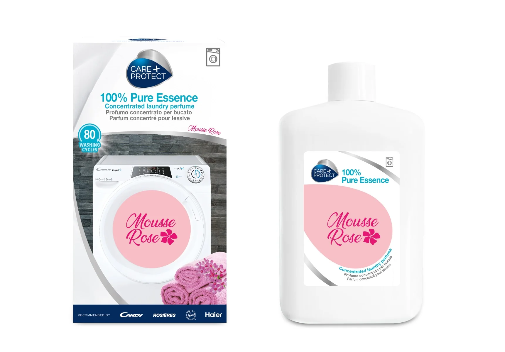 Care+Protect LPL1042M Mousse Rose koncentrovaný parfém do pračky 400 ml