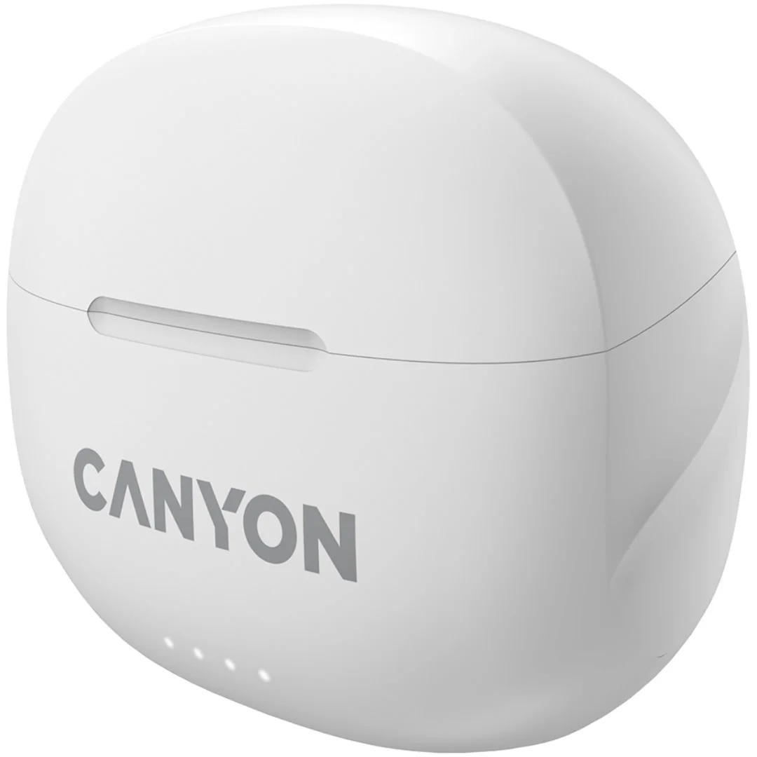 Canyon Bezdrátová stereo sluchátka True wireless TWS-8, bílá
