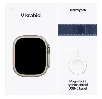 Apple Watch Ultra3 49 mm trailový řemínek M/L chytré hodinky