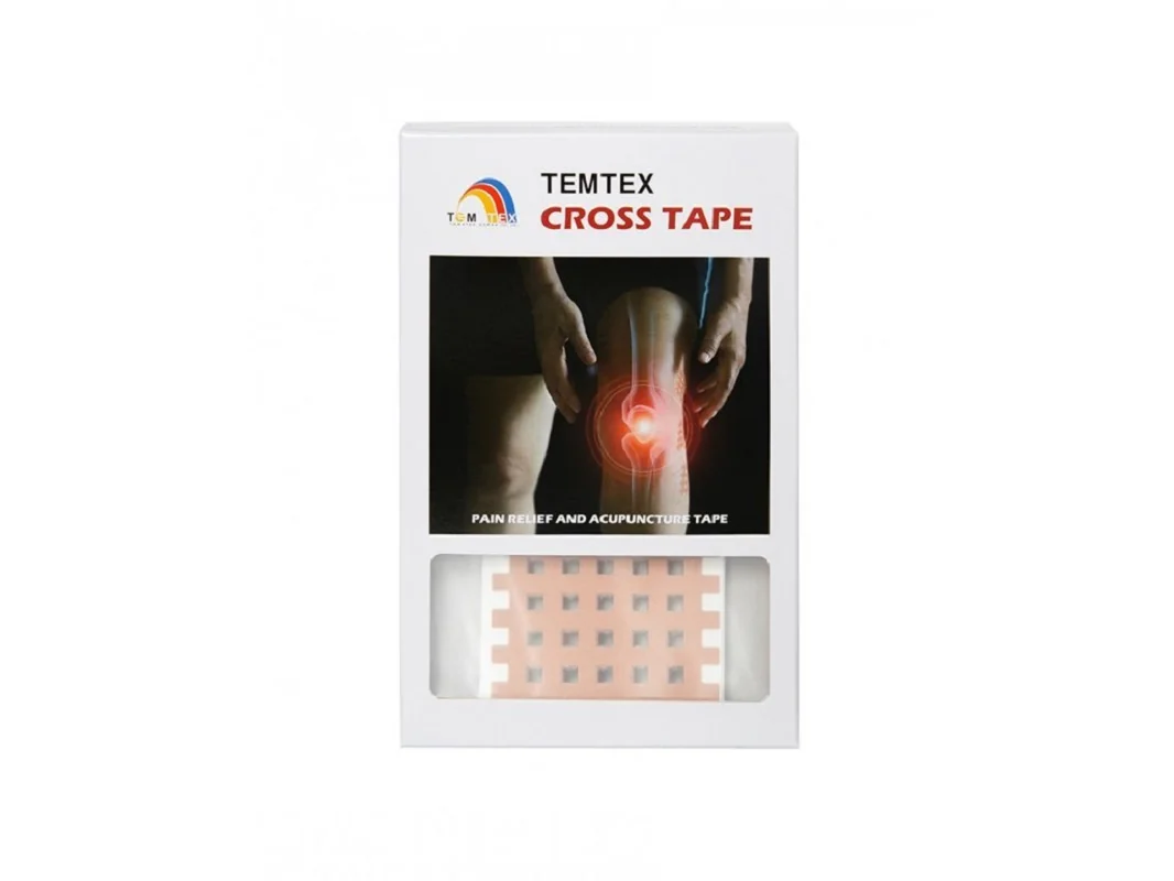 TEMTEX Cross Tape C, béžová 5,2 x 4,4 cm – 40 ks