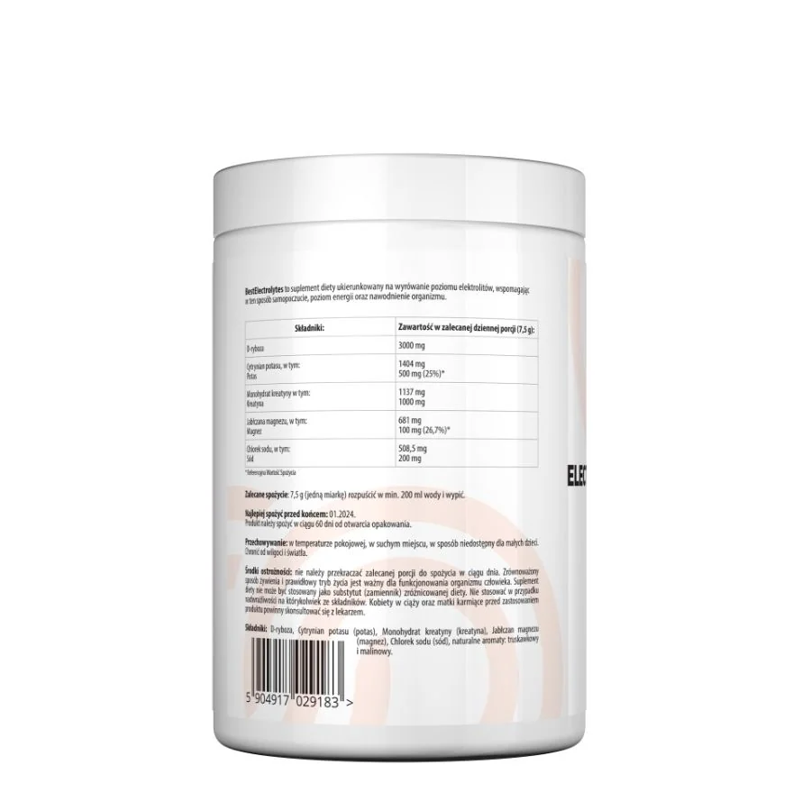 Best Lab BestElectrolytes elektrolyty v prášku 225 g