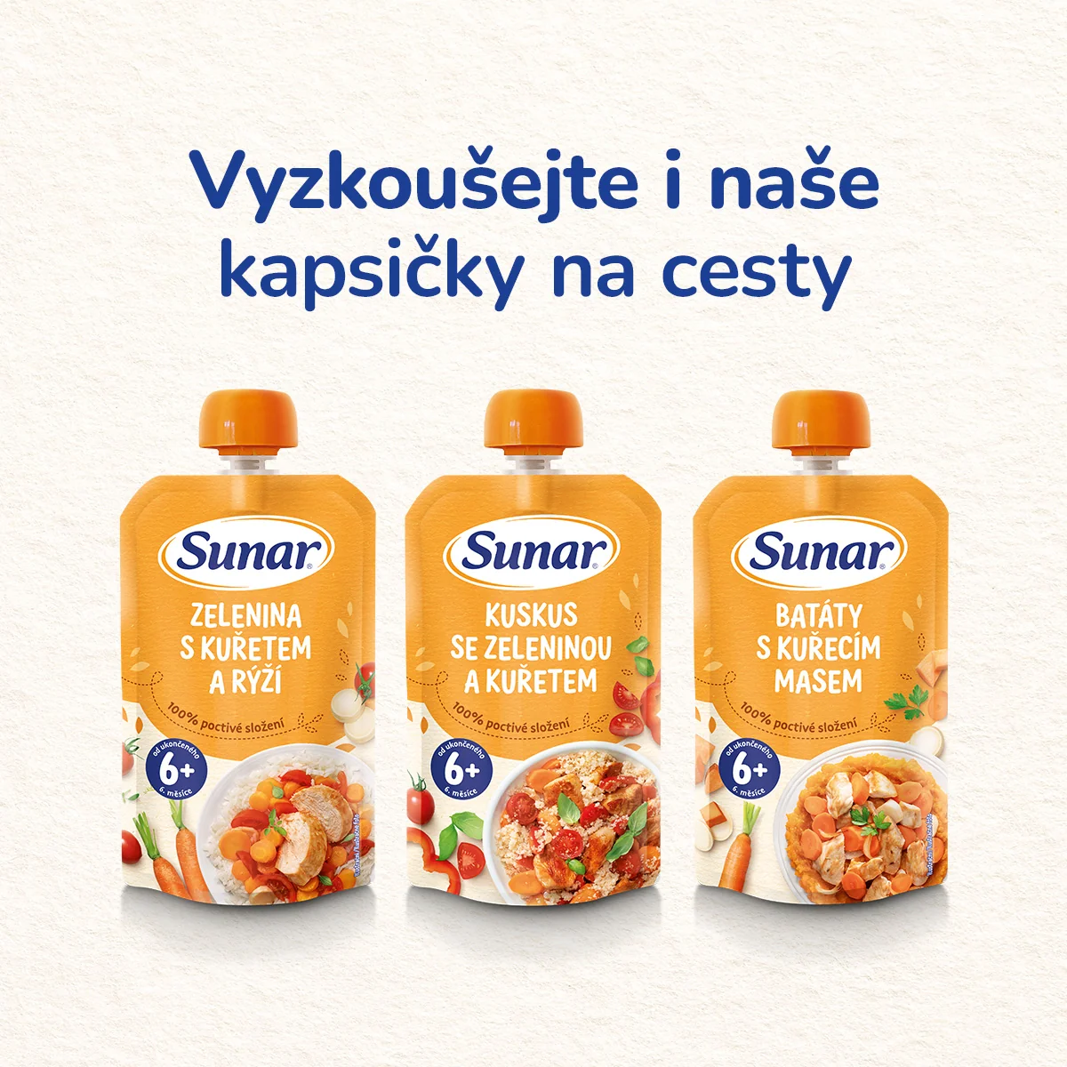 Sunar Příkrm šťouchané brambory s kuřetem 12m+ 235 g