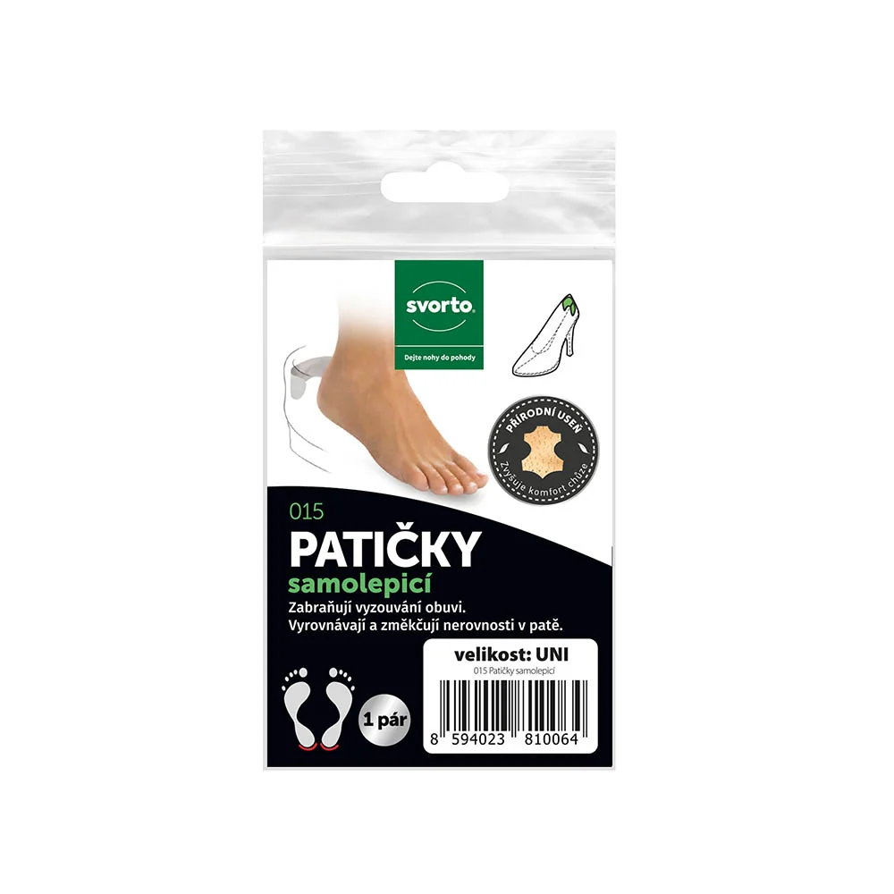 Svorto 015 Patičky samolepící 1 pár béžové