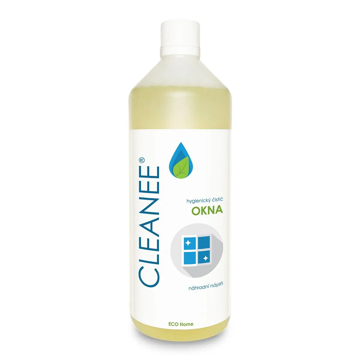 CLEANEE ECO Home Hygienický čistič OKNA náhradní náplň 1 l