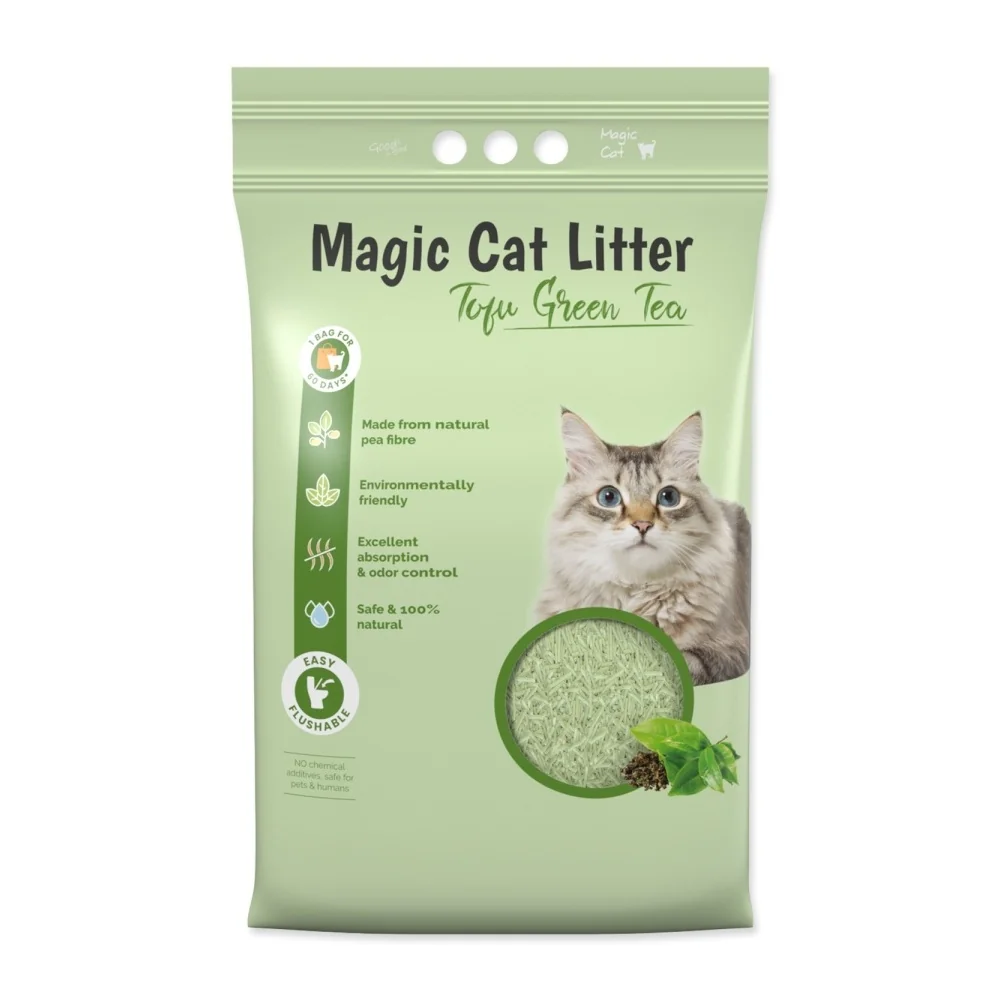 MAGIC CAT Stelivo Tofu zelený čaj 12 l 5,4 kg