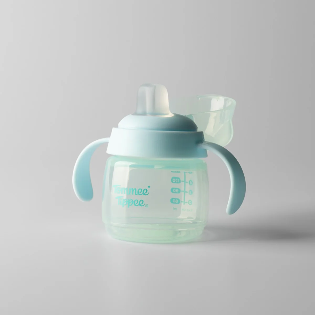 Tommee Tippee Netekoucí hrneček s hubičkou Transition 4m+ 150 ml modrý