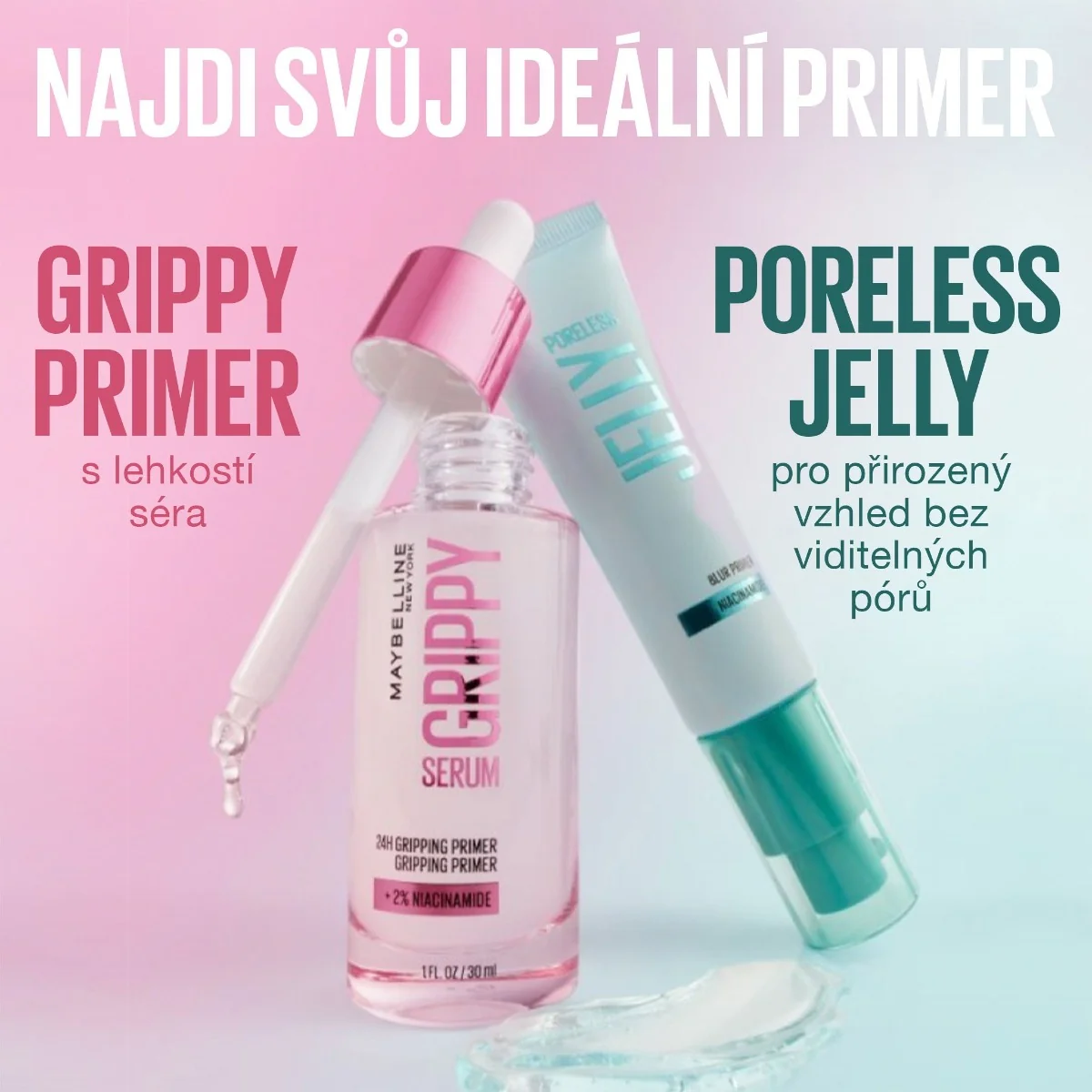 Maybelline Grippy Serum Primer podkladová báze 30 ml