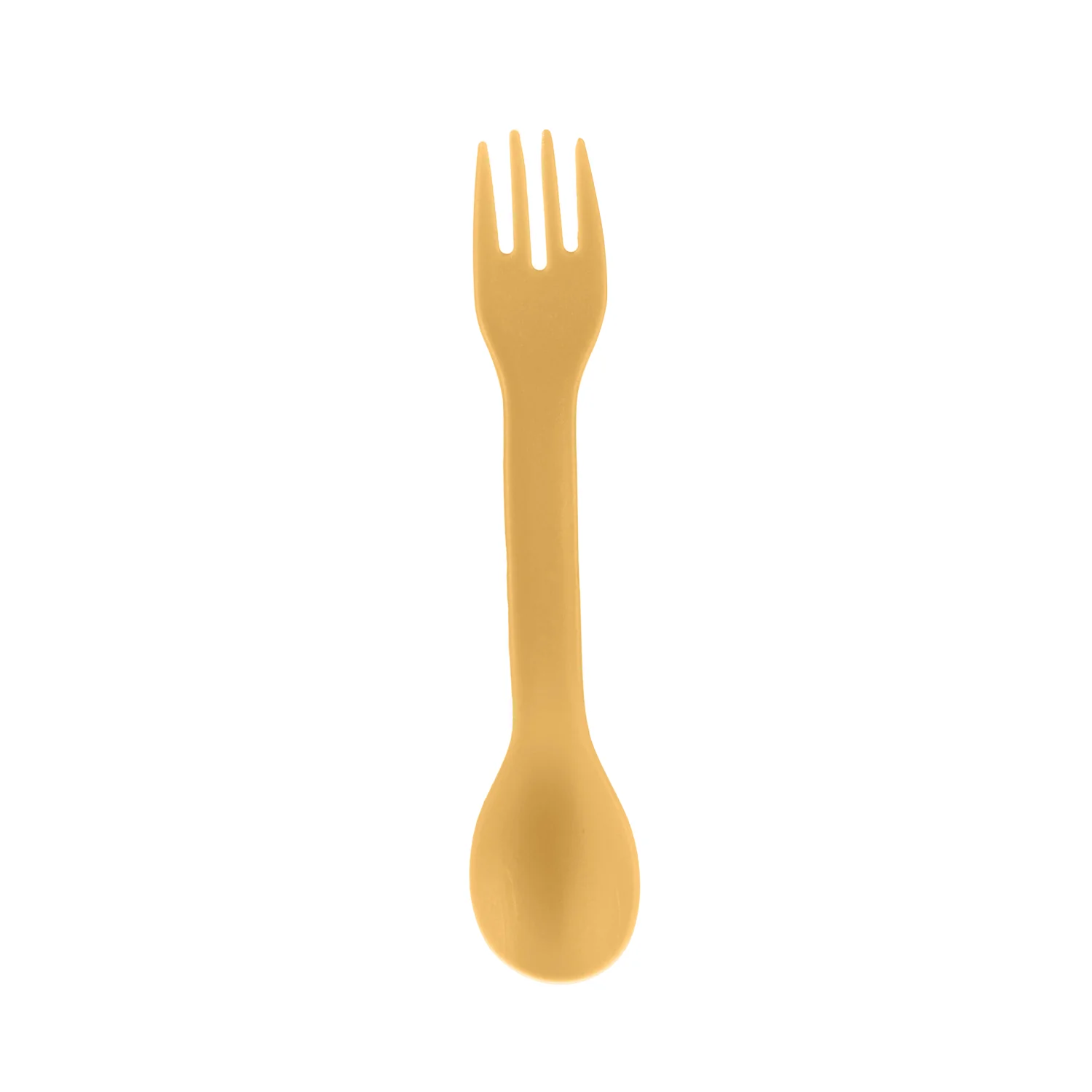 Zopa Silikonový svačinový box s příborem malý, Mustard Yellow 4