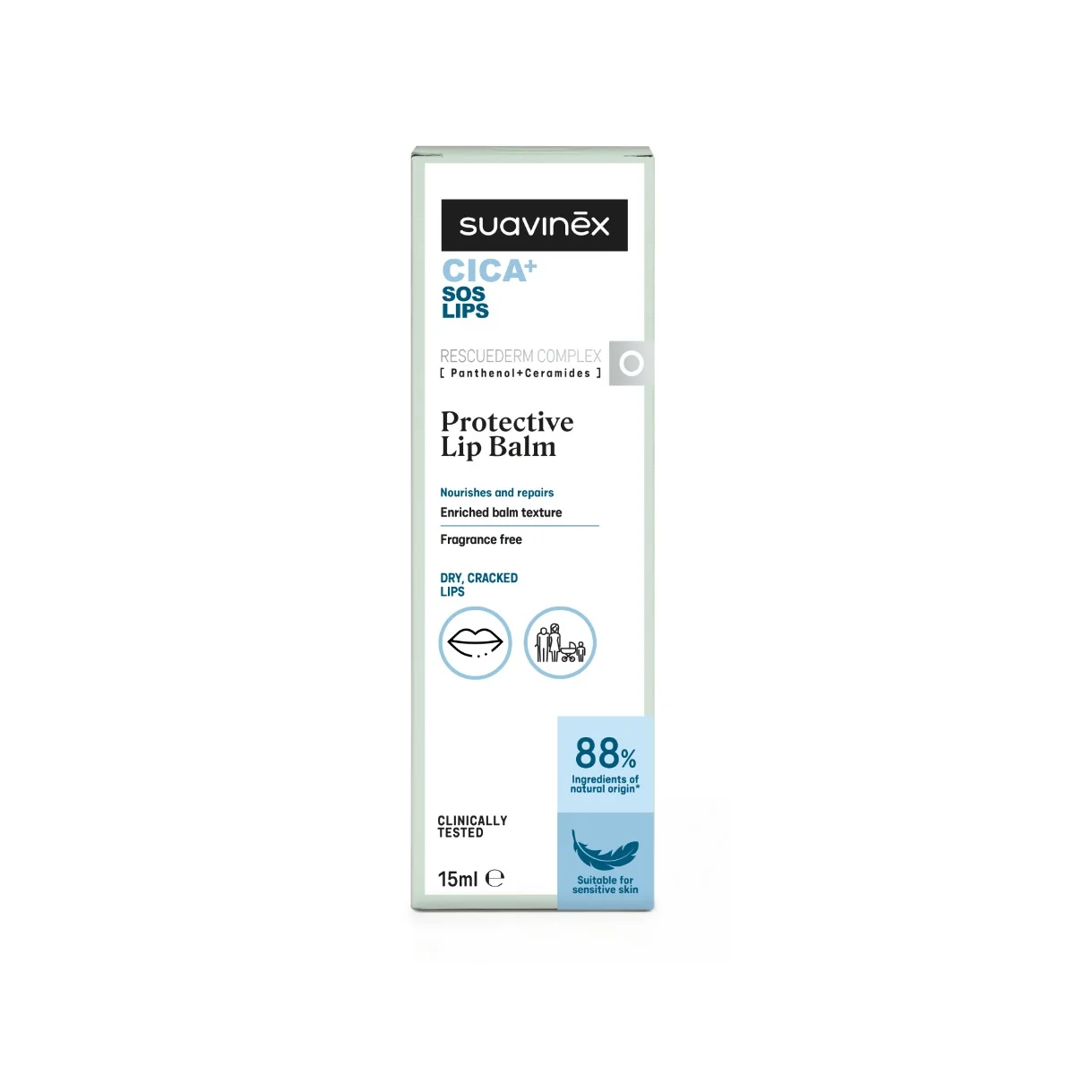 Suavinex CICA Ochranný balzám na rty 15 ml