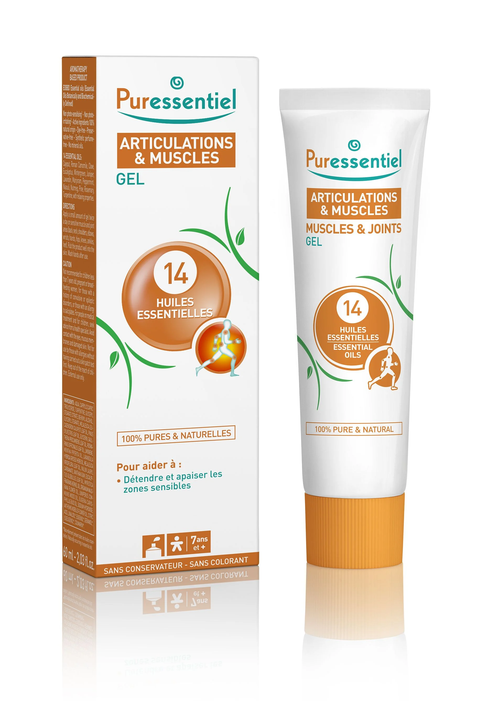 PURESSENTIEL Gel na unavené svaly a klouby 60 ml