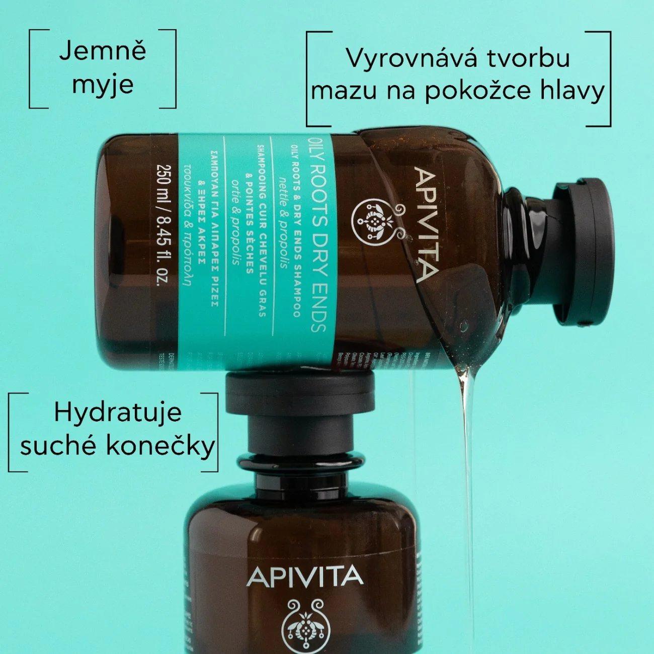 APIVITA Oily Roots Dry Ends šampon na mastné kořínky a suché konečky 250 ml
