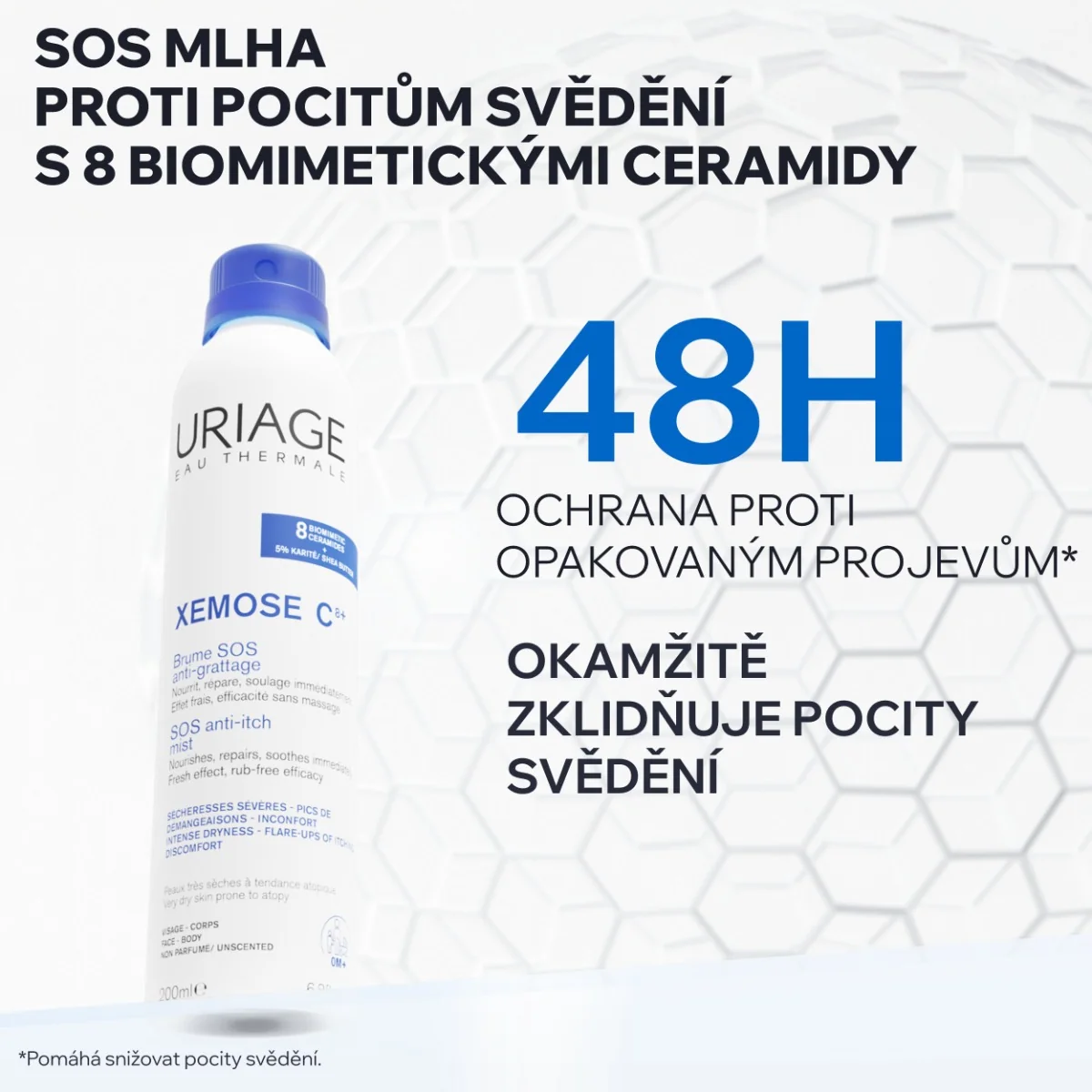 Uriage Xémose C8+ SOS Přípravek na suchou pokožku 200 ml