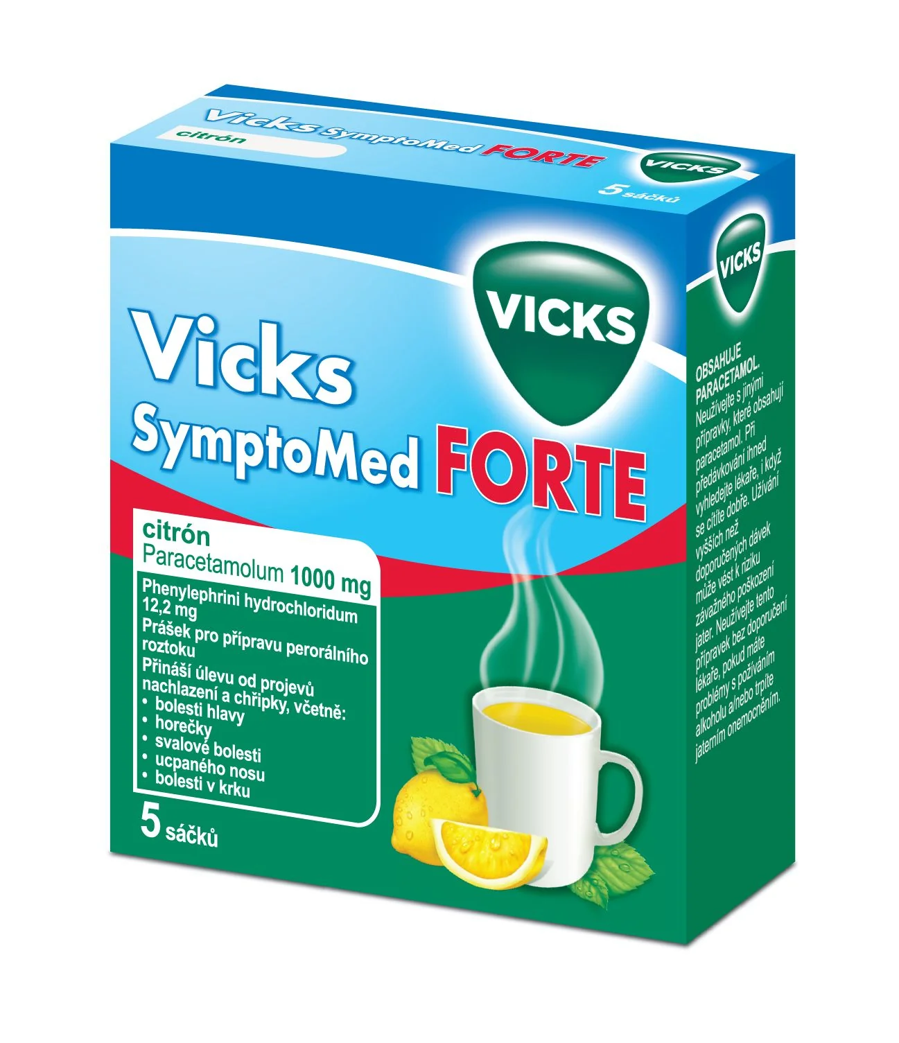 Vicks SymptoMed Forte  citron 5 sáčků