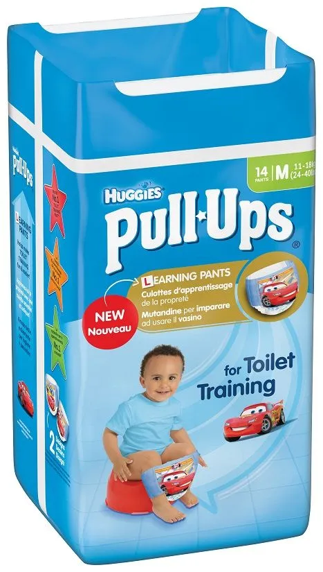 Huggies Pull Ups Medium Boys cvičné kalhotky 14 ks