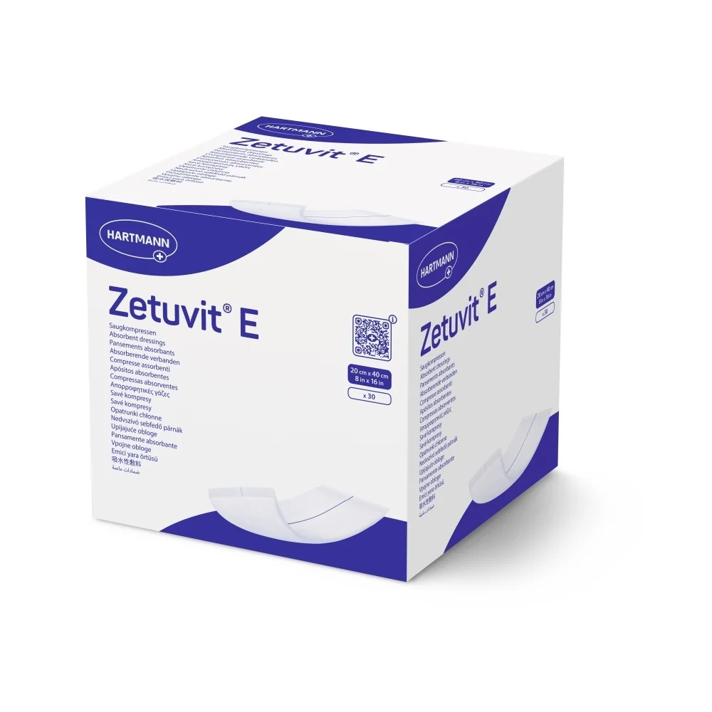 Zetuvit E savé kompresy 20 x 40 cm nesterilní 30 ks
