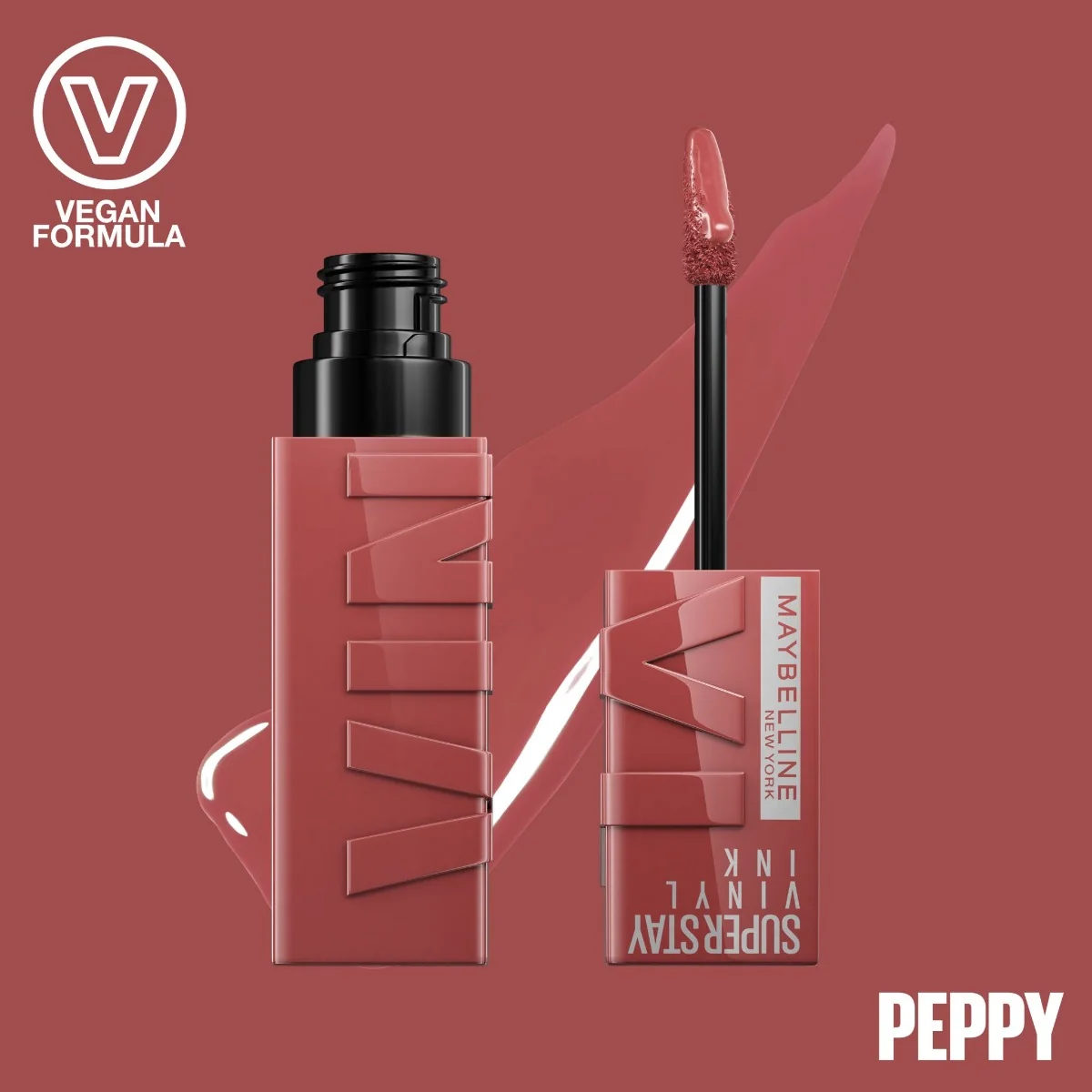 Maybelline SuperStay Vinyl Ink odstín 115 Peppy tekutá rtěnka 4,2 ml