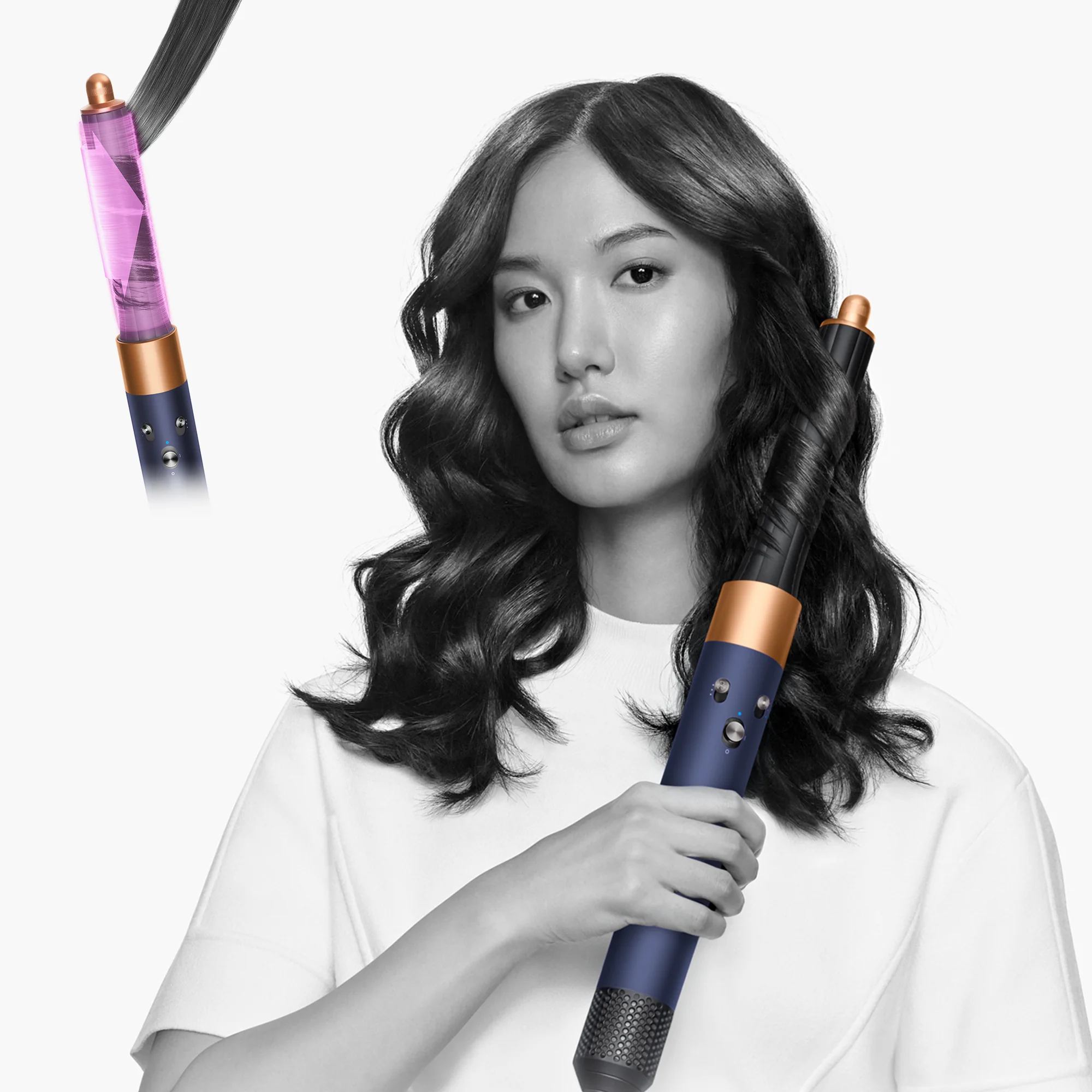 Dyson Airwrap Complete Long Volumise HS05 kulmofén pruská modrá/měděná