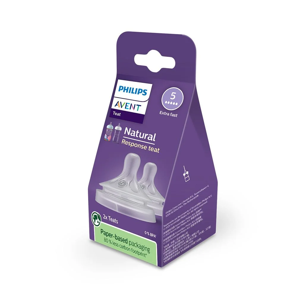 Philips Avent Natural Response 5 Savička velmi rychlý průtok 6m+ 2 ks