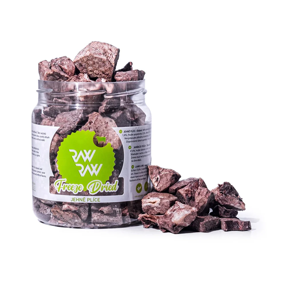 Raw Raw Mrazem sušené jehněčí plíce 50 g