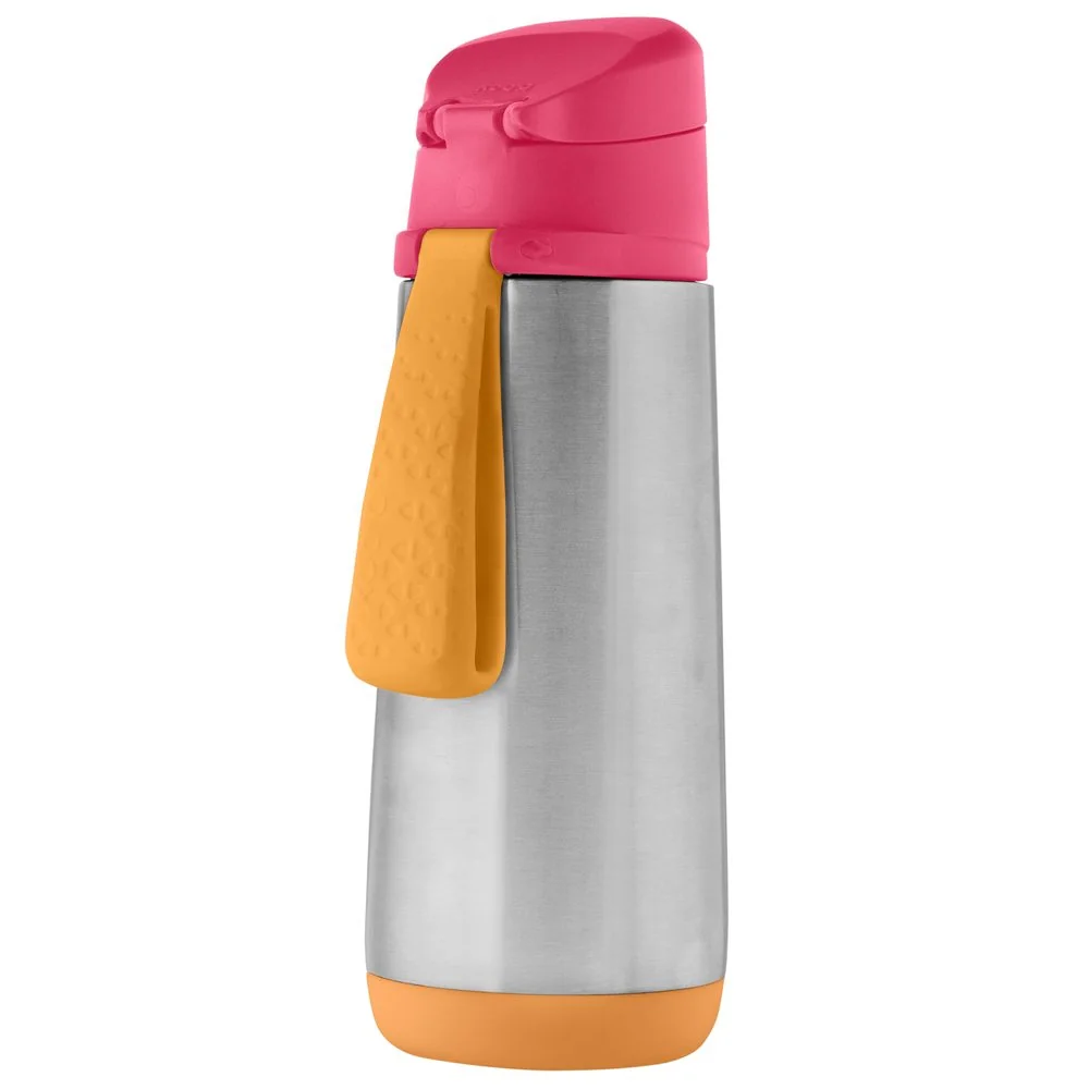 B.BOX Termoska na pití sport 500 ml - růžová/oranžová