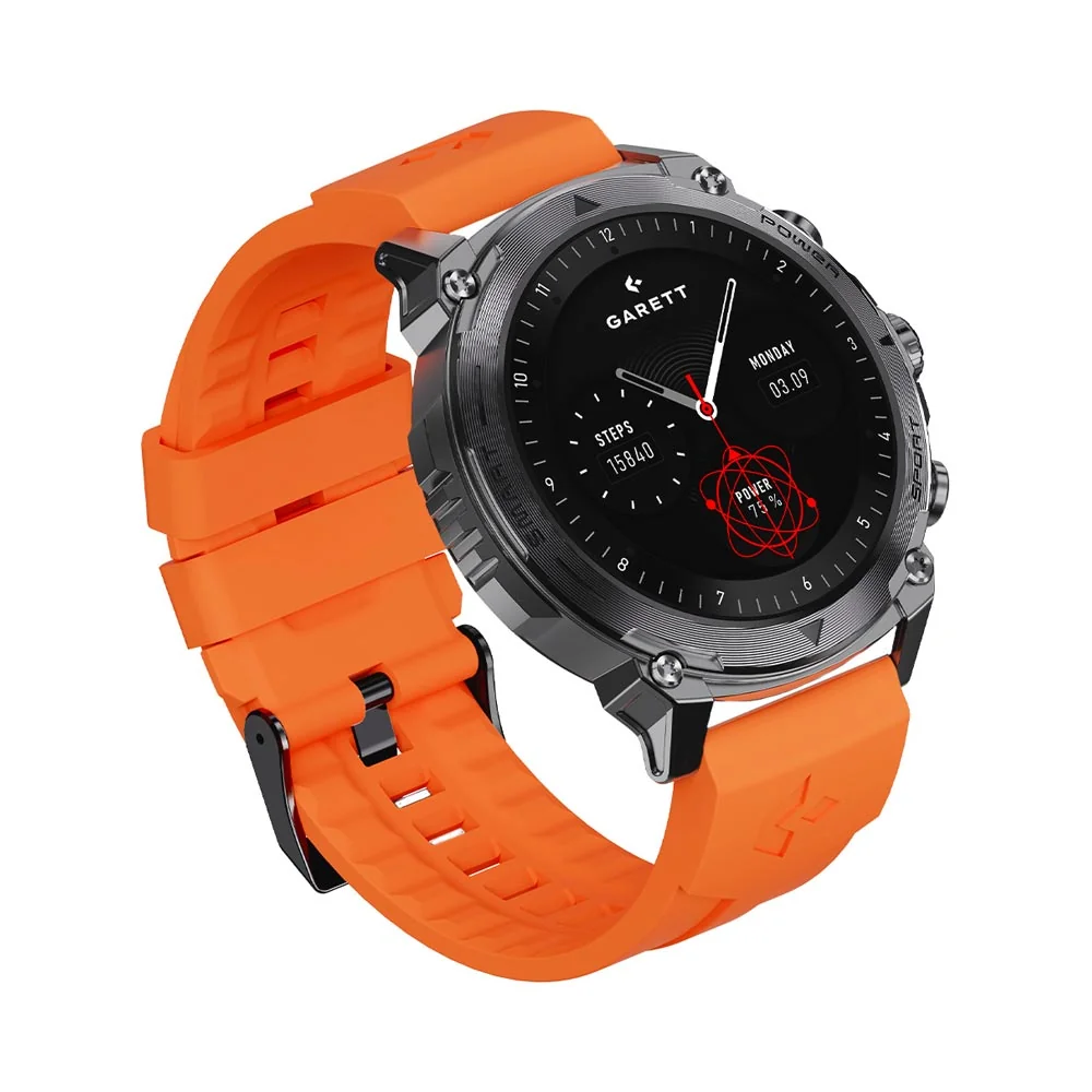 Garett Smartwatch Atom smart hodinky Black Steel