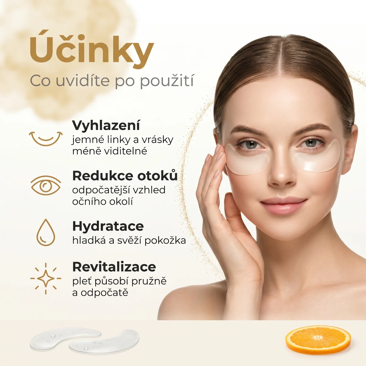 Wooshin Labottach Hydrogelové revitalizující polštářky pod oči 4 páry