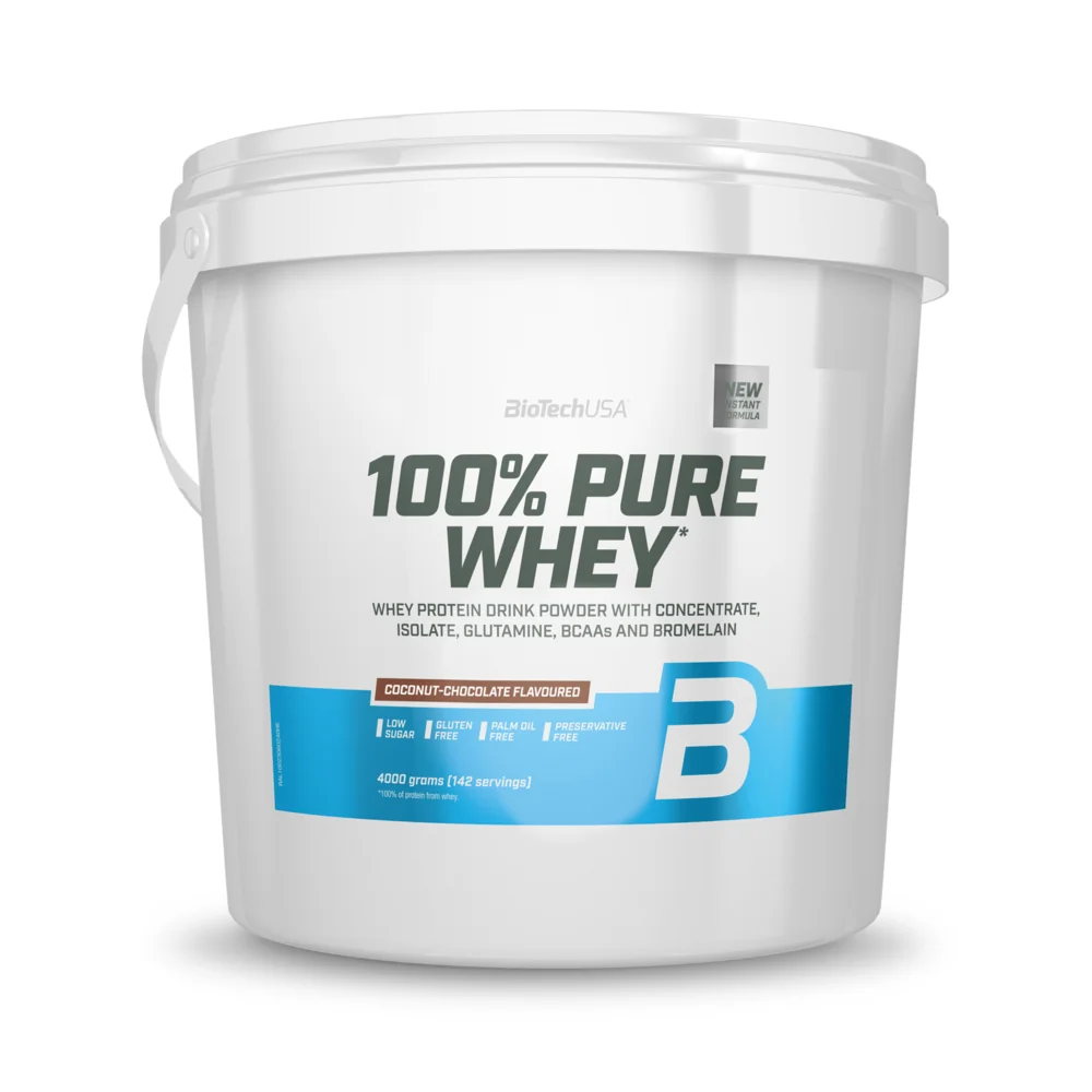 BioTech USA 100% Pure Whey 4000 g kokos-čokoláda