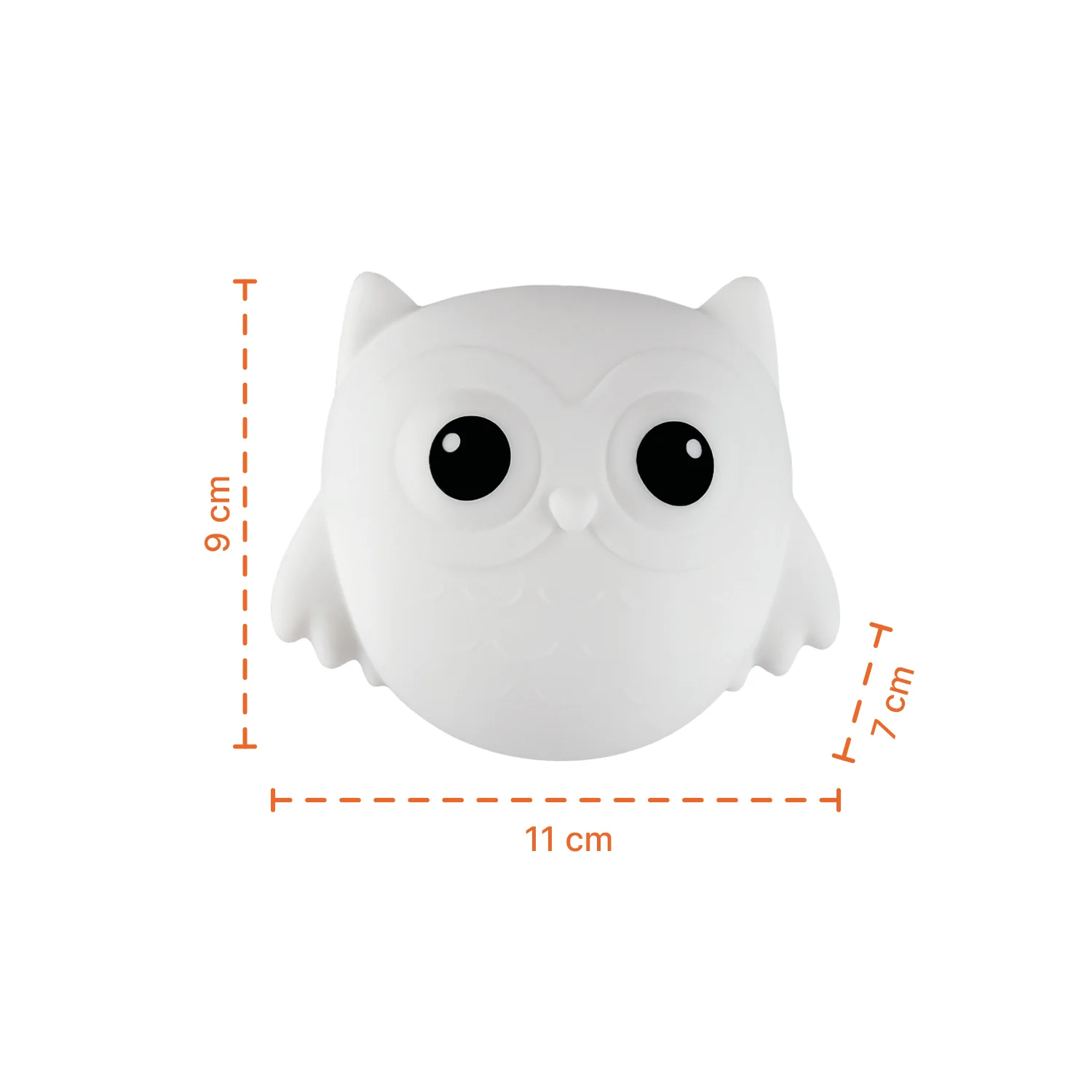 Zopa Silikonové nástěnné noční světlo, Owl 1