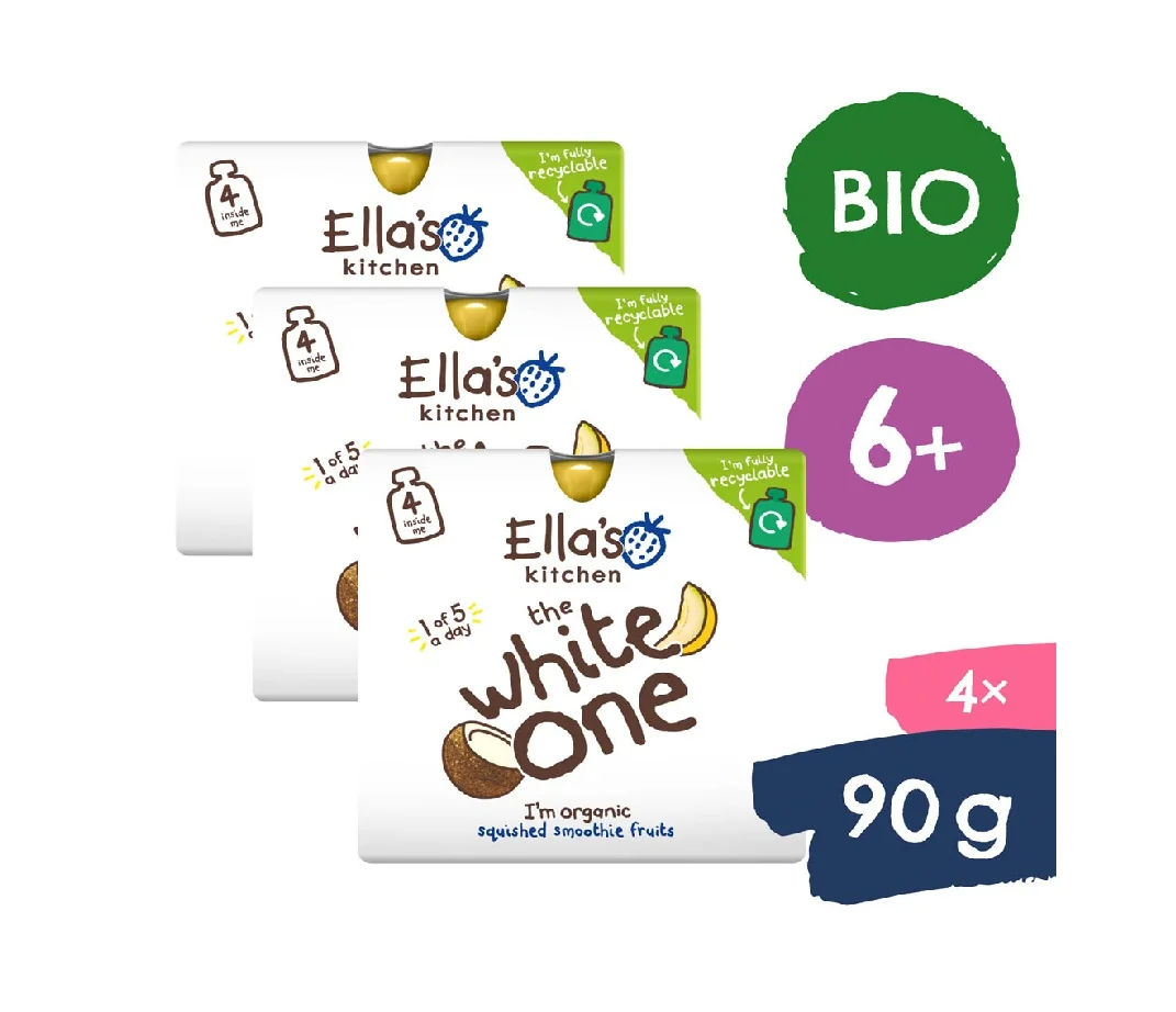 Ellas Kitchen BIO White One Ovocné pyré s melounem 6m+ kapsičky 4x90 g
