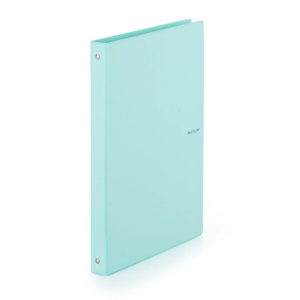 Karton P+P PASTELINi - karis blok A4, PVC, 4kroužkový, 100 listů, zelený